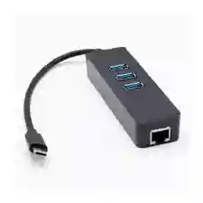 Convertidor Usb Tipo C Con 3 Puertos Usb Y Ethernet