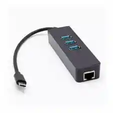Convertidor Usb Tipo C Con 3 Puertos Usb Y Ethernet