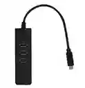 Convertidor Usb Tipo C Con 3 Puertos Usb Y Ethernet