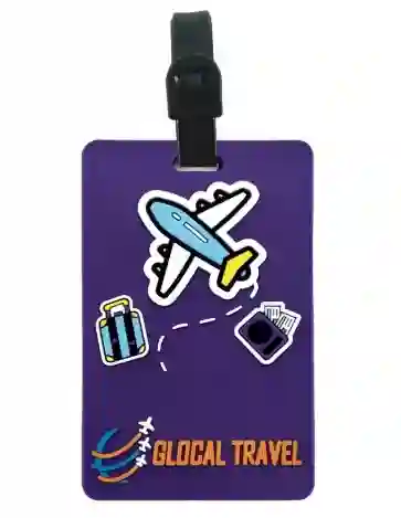 Etiqueta Para Equipaje Maleta De Viaje Con Datos Personales Avion