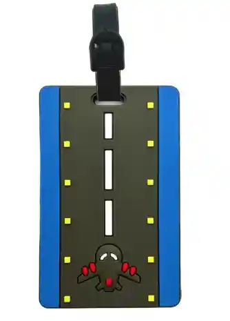 Etiqueta Para Equipaje Maleta De Viaje Con Datos Personales Pista Azul