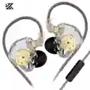 Audífonos In-ear Kz Edx Lite 🎧 Transparentes | Graves + Micrófono Hd