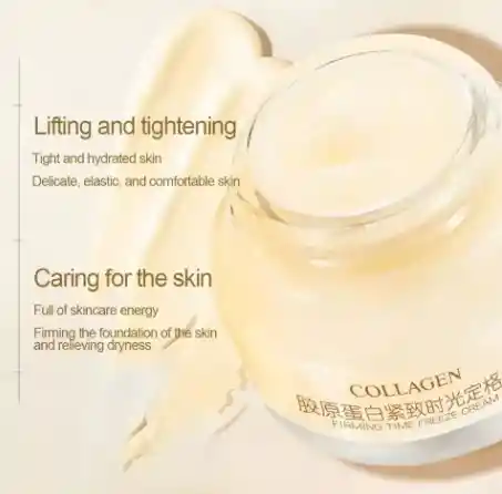 Crema Facial De Colageno Reafirmante Hidratante Iluminadora