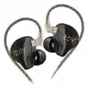 Audífonos In-ear Kz Edx Lite 🎧 Negros | Graves Potentes + Micrófono Hd