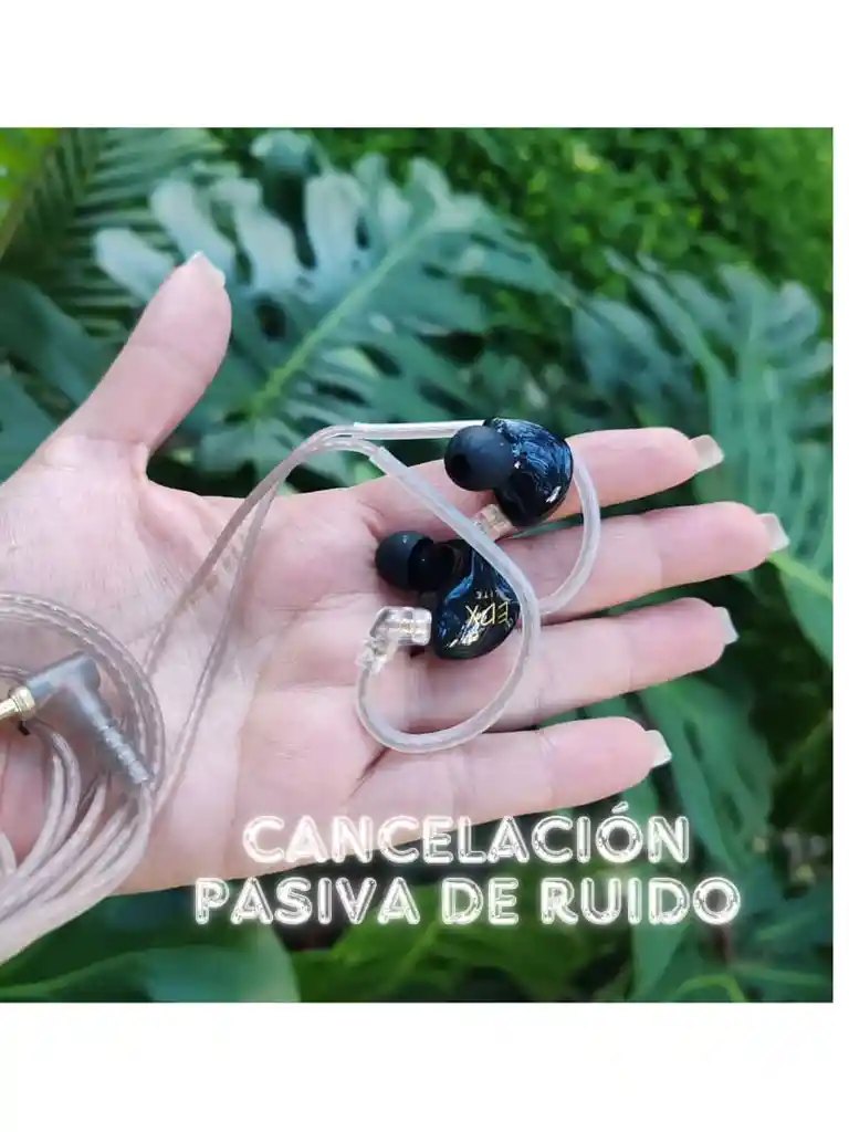 Audífonos In-ear Kz Edx Lite 🎧 Negros | Graves Potentes + Micrófono Hd