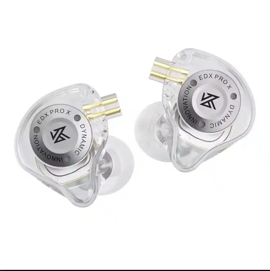 Audífonos In-ear Kz Edx Pro X 🎧 Transparentes | Sonido Pro + Micrófono Hd