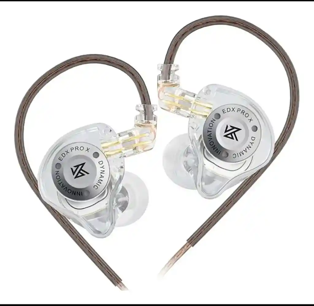 Audífonos In-ear Kz Edx Pro X 🎧 Transparentes | Sonido Pro + Micrófono Hd