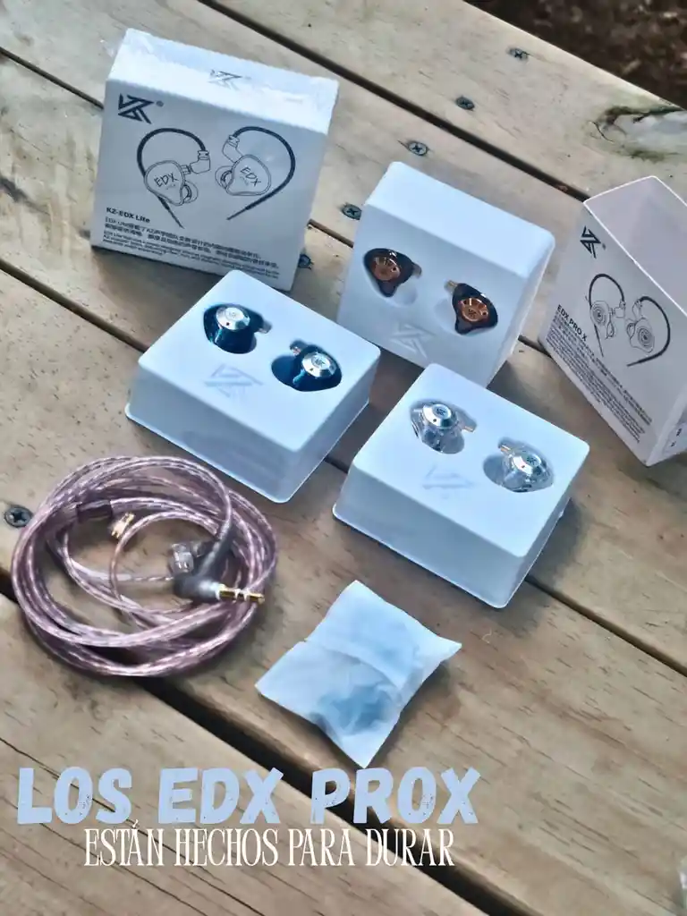 Audífonos In-ear Kz Edx Pro X 🎧 Transparentes | Sonido Pro + Micrófono Hd