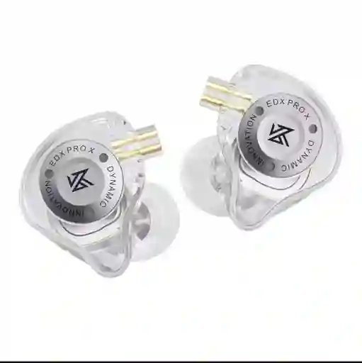 Audífonos In-ear Kz Edx Pro X 🎧 Transparentes | Sonido Pro Sin Micrófono