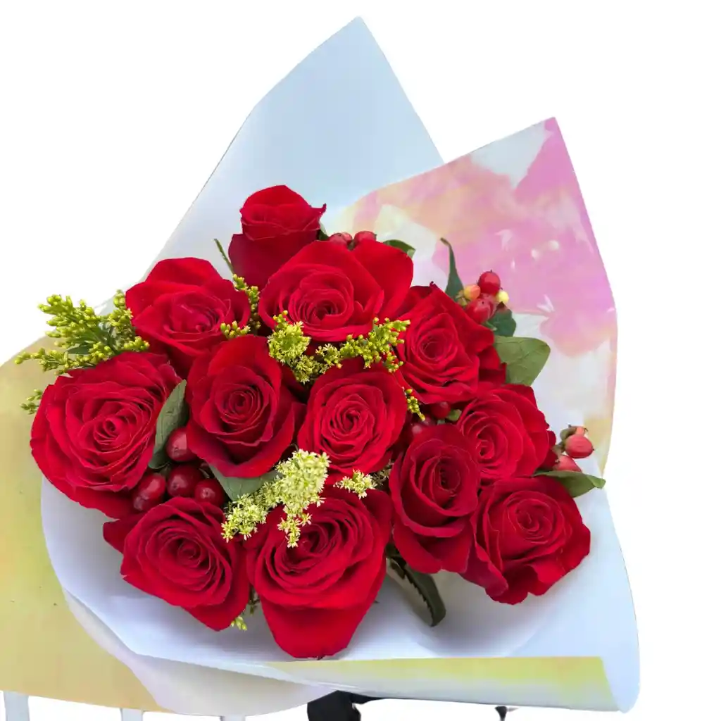 Flores De Rosas X 12 Und