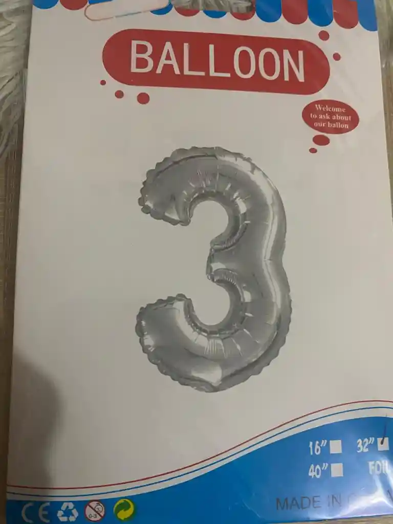 Globo Numero Del 0-1 --3-4-5-6-7-8-9- 32" Balloon Dorado