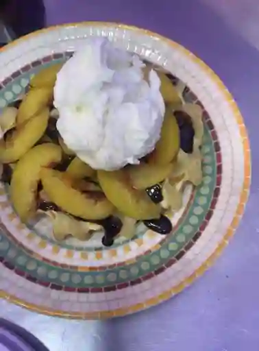Waffle De Melocotón