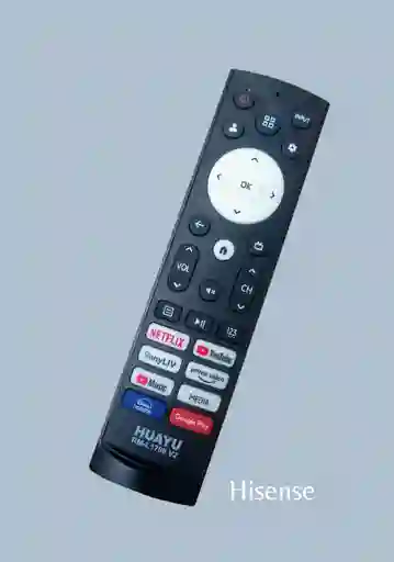 Control Remoto Hisense Smart Tv Rm-l1786 V2 (sin Comando De Voz)