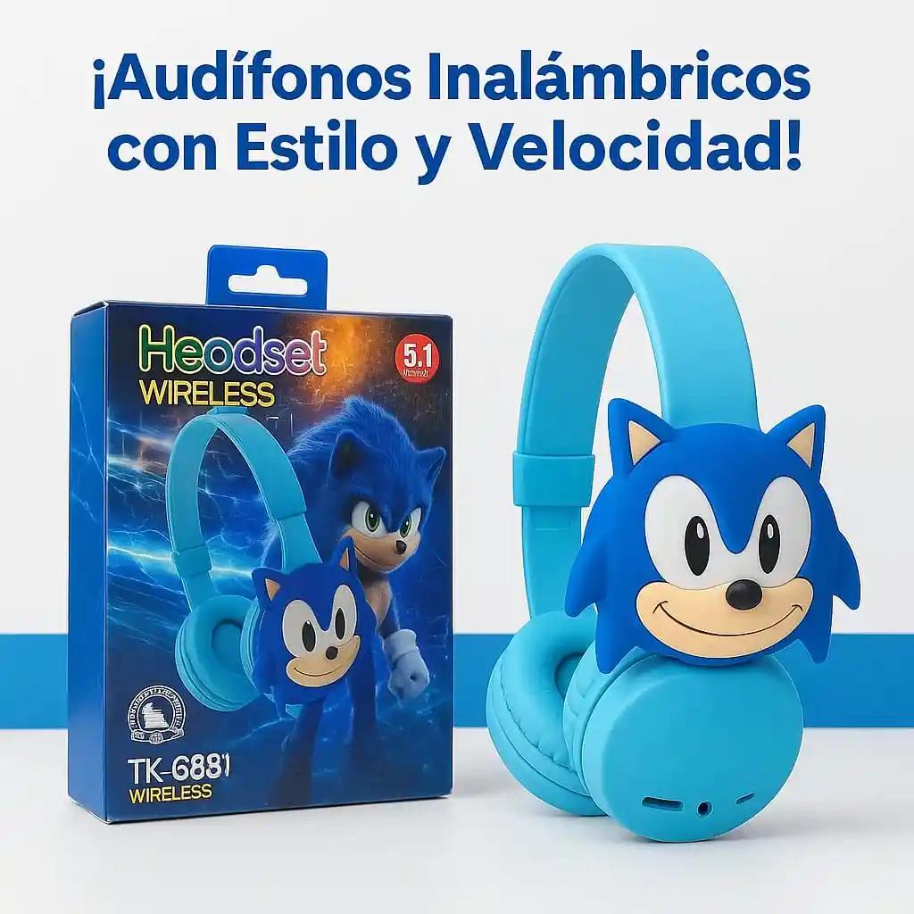 Audífonos Inalámbricos Sonic Con Estilo Y Velocidad! Tk-688i