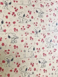 Papel Craft Snoopy Con Flores