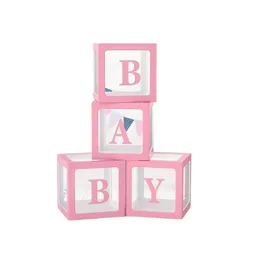Cubos Para Baby Shower Rosa