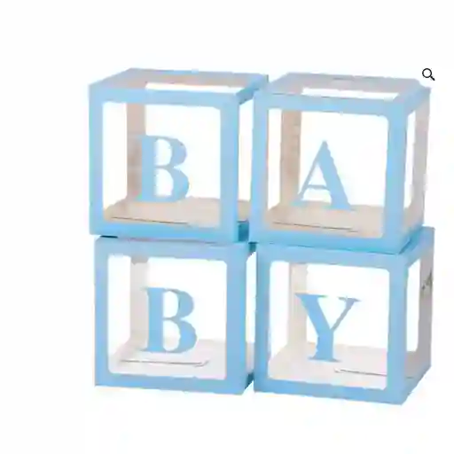 Cubos Para Baby Shower Azul