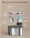 Fuente De Agua Para Mascotas - Acero Inoxidable 3.2 l Pektaco
