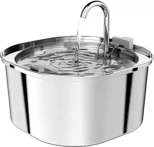 Fuente De Agua Para Mascotas - Acero Inoxidable 3.2 l Pektaco