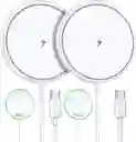 2 Estaciones De Carga Rápida Inalámbricas Para Iphone - 15w