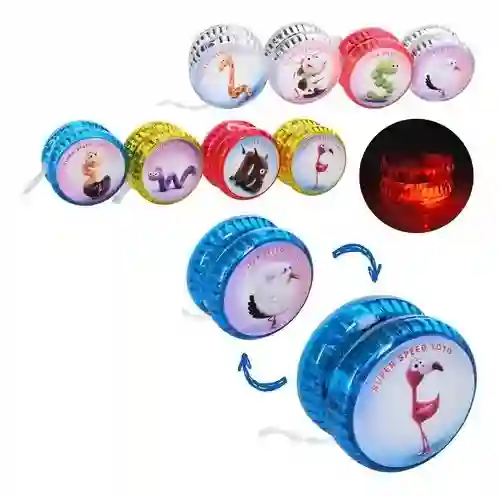 Juego Yoyo Luz - Yo Yo Mini + Luz Sorpresita Cumpleaños