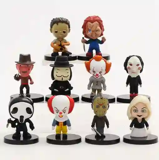 Figuras Coleccionables Terror Colección Película De Suspenso X10 Halloween