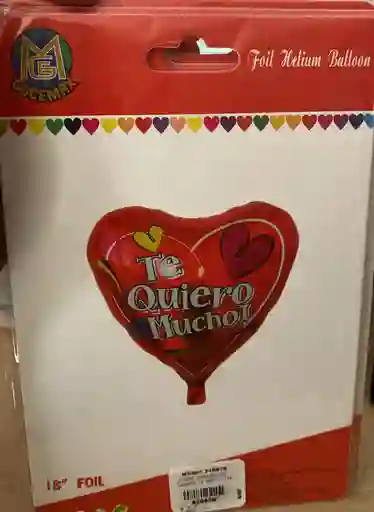 Globo Corazon Te Quiero Inflado Con Helio