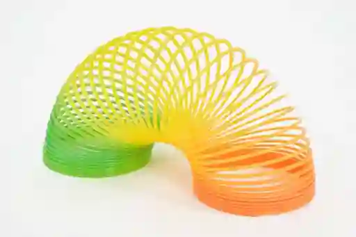 Juguete Resorte Slinky Neón Grande 7cm De Diámetro