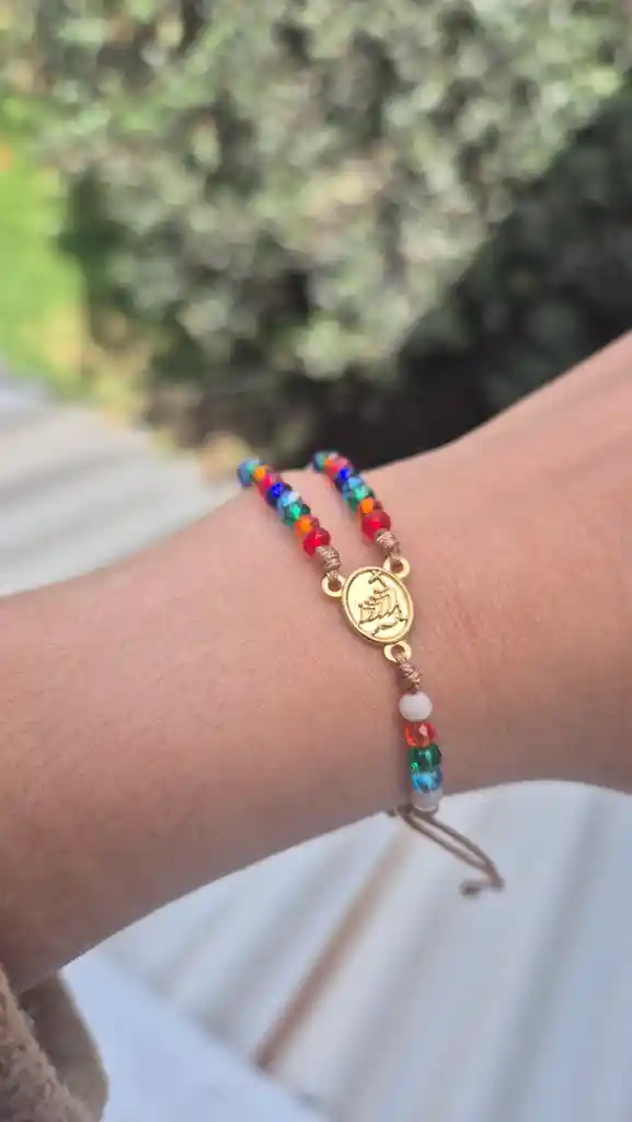 Pulsera Rosario - Dorado