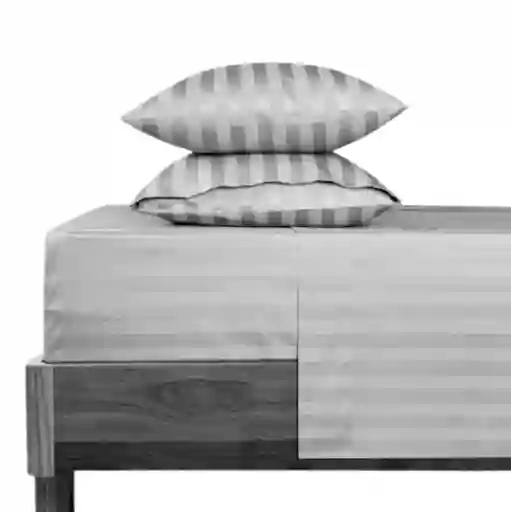 Juego De Sabanas Cama Sencilla 100*190 Satten Stripe