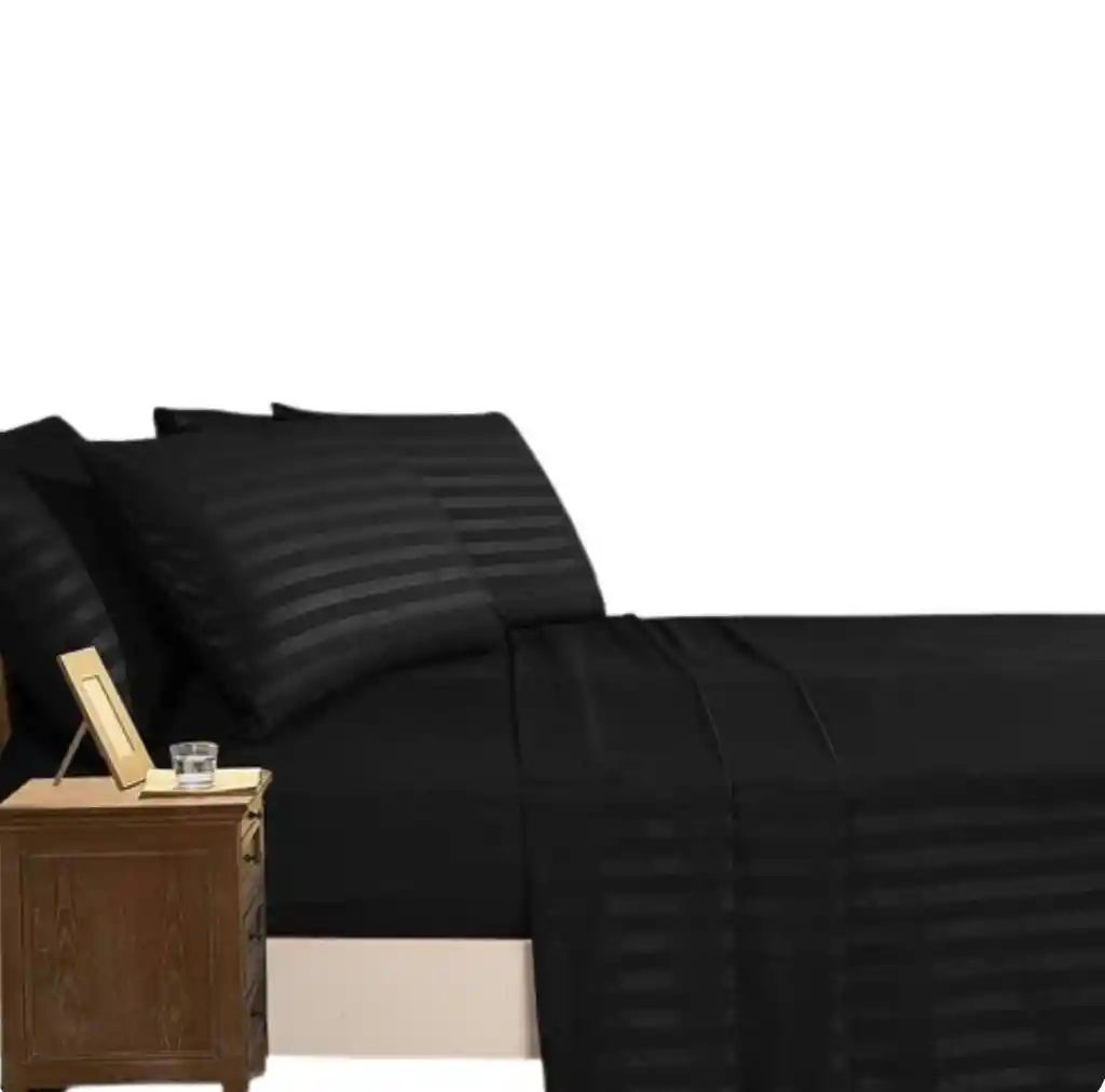 Juego De Sabanas Cama Sencilla 100*190 Satten Stripe