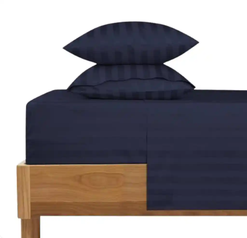 Juego De Sabanas King Size Satten Stripe Plus 200x200 Grramaje 800