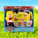 Piano Musical Oso Luz Sonido Bebe Juguete Didáctico Educa Color Amarillo