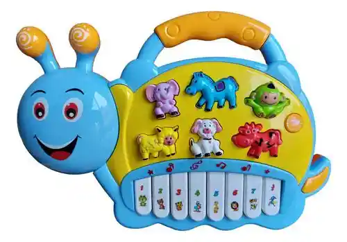 Piano Musical Caracol Infantil Organeta Sonido Bebe