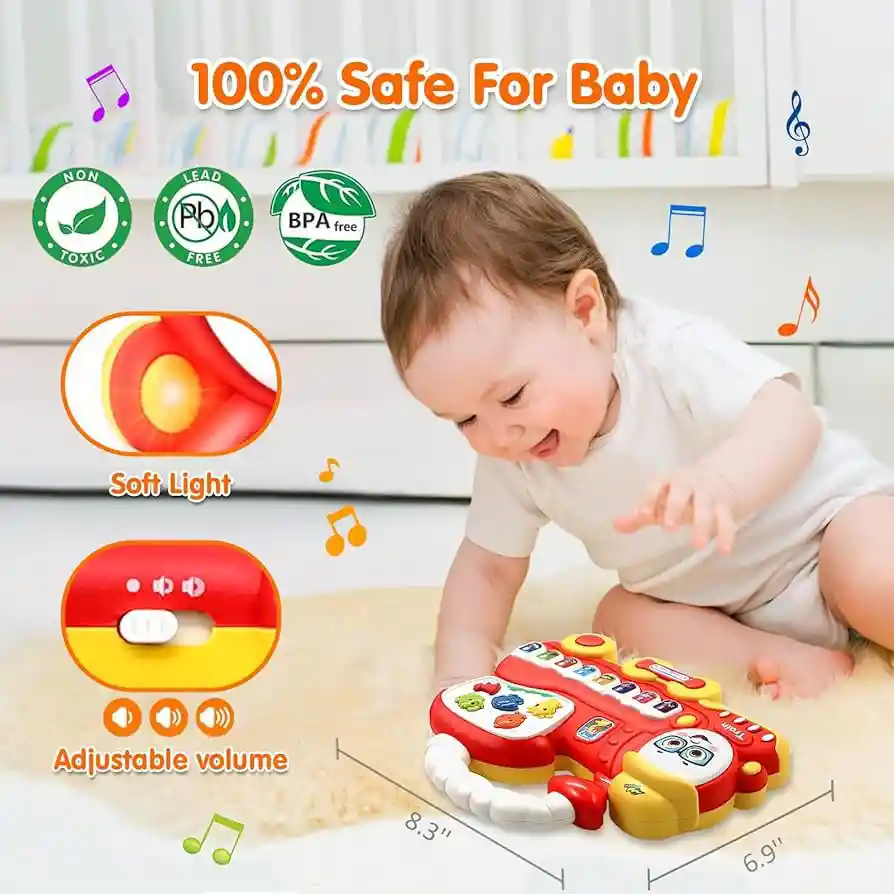Piano Musical Tren Infantil Organeta Sonido Bebe