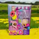 Muñeca Fashion Hayley Tipo Barbie Accesorios Vacaciones