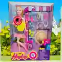 Muñeca Fashion Hayley Tipo Barbie Accesorios Vacaciones