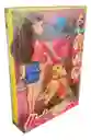 Muñeca Tipo Barbie Moda Con Mascota Perro Accesorios Niñas Juguete