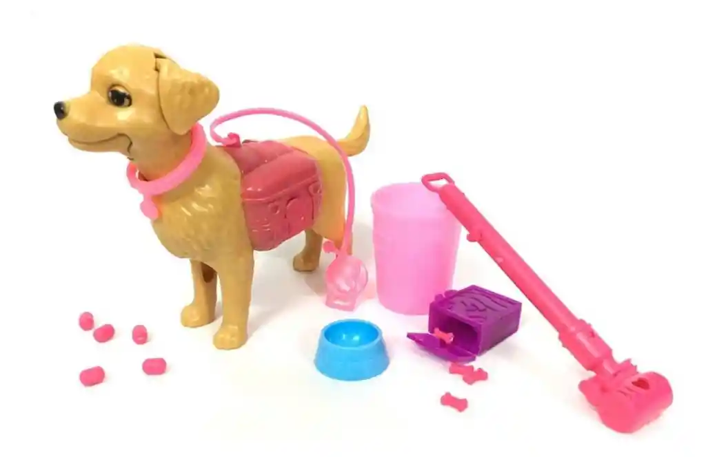 Muñeca Tipo Barbie Moda Con Mascota Perro Accesorios Niñas Juguete