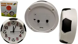 Reloj De Mesa Soccer Despertador Balón De Futbol Unisex Negro