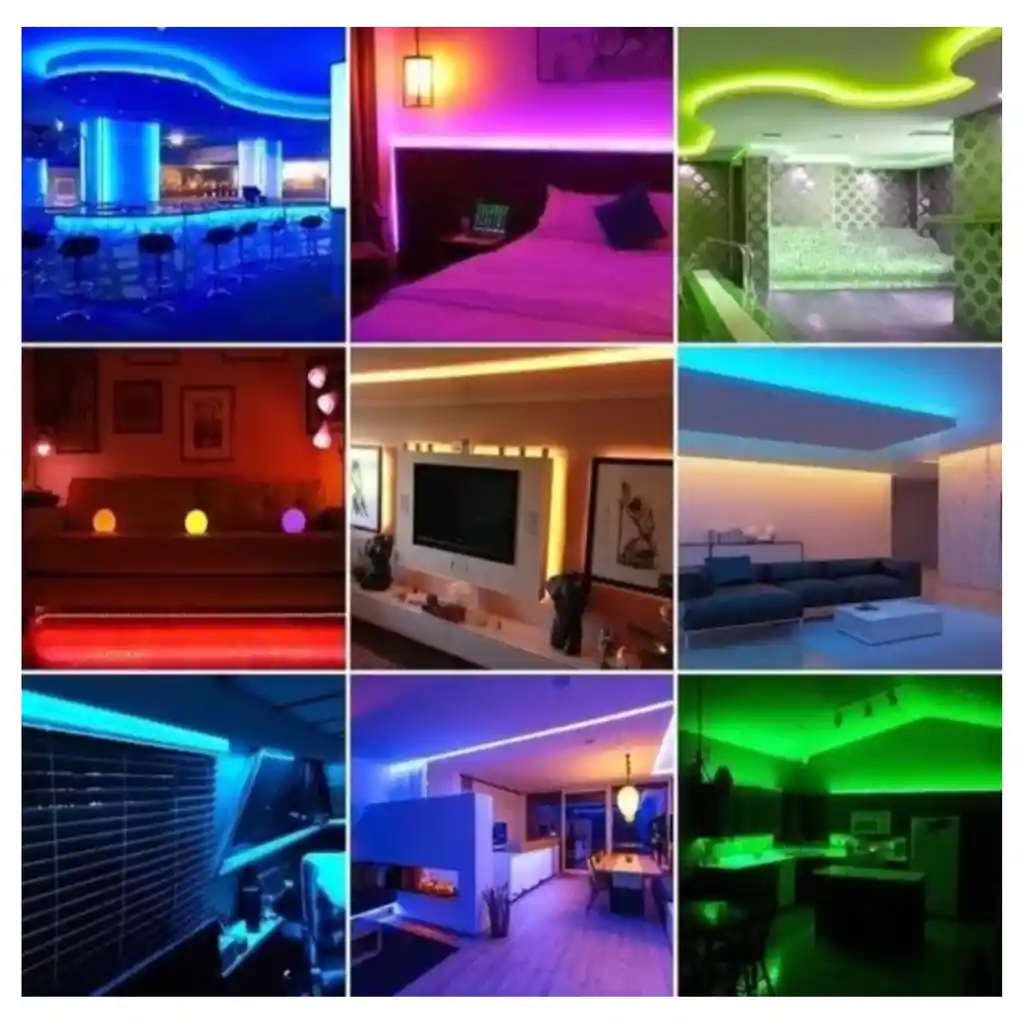 Cinta Led Tira Luces 5mts Rgb Multicolor + Control