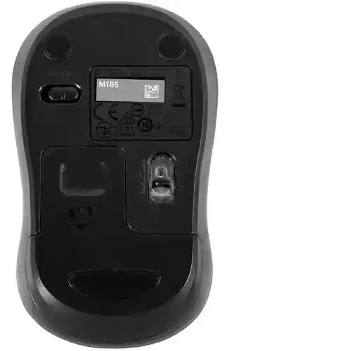 Logitech M185 Mouse Inalámbrico, Win Mac Chrome Linux Rojo
