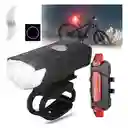 Combo Luz Delantera + Trasera Bici
