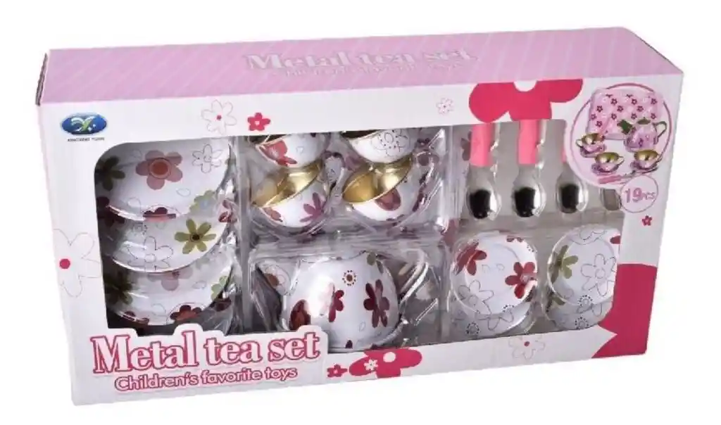 Juego Juguete De Té Para Niñas Dim:38x9.5x20cm