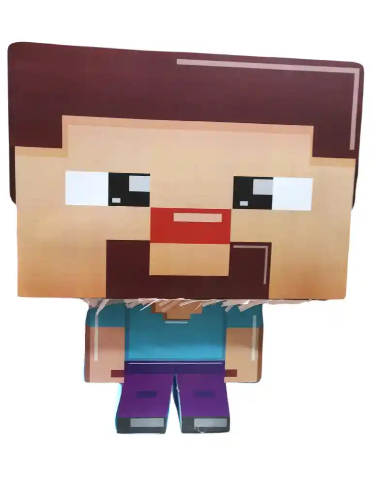 Piñata Minecrat Juego Fiesta Tematica Infantil Cumpleaños Decoraciones