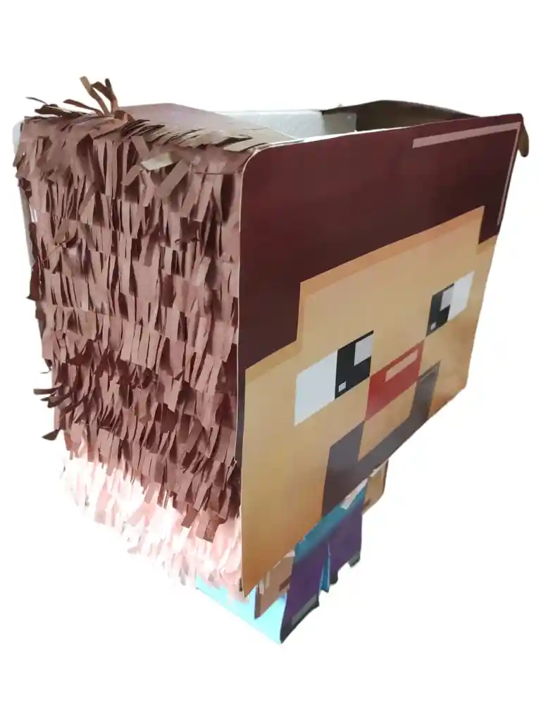 Piñata Minecrat Juego Fiesta Tematica Infantil Cumpleaños Decoraciones