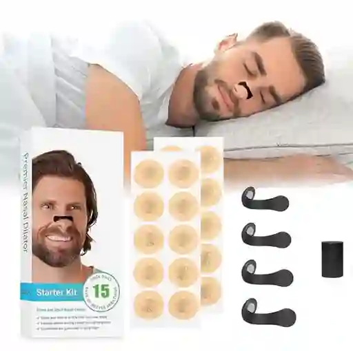 Kit Tiras Nasales Imantadas Antironquido