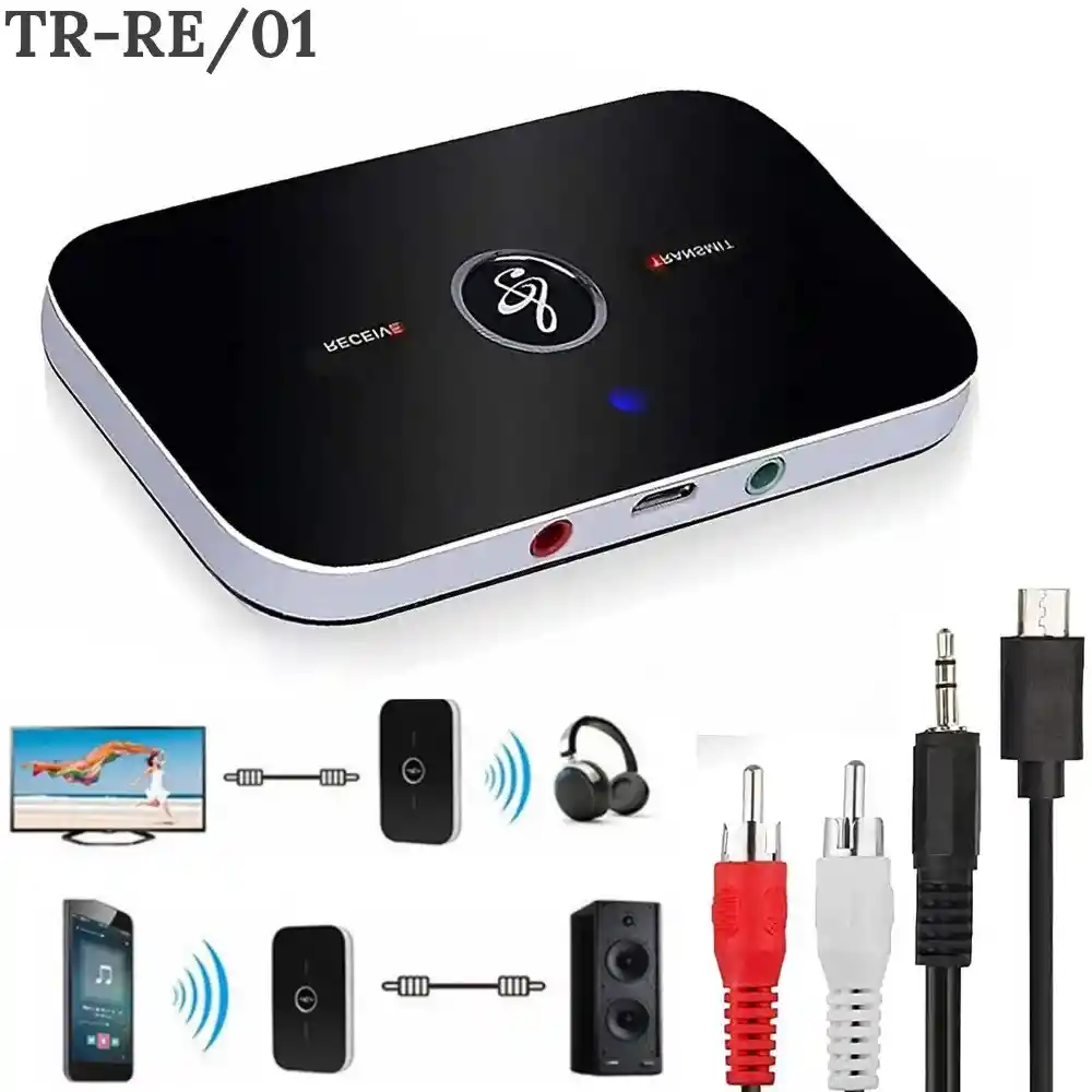 Adaptador Transmisor Y Receptor De Audio 2 En 1 Bluetooth Tr-re/01