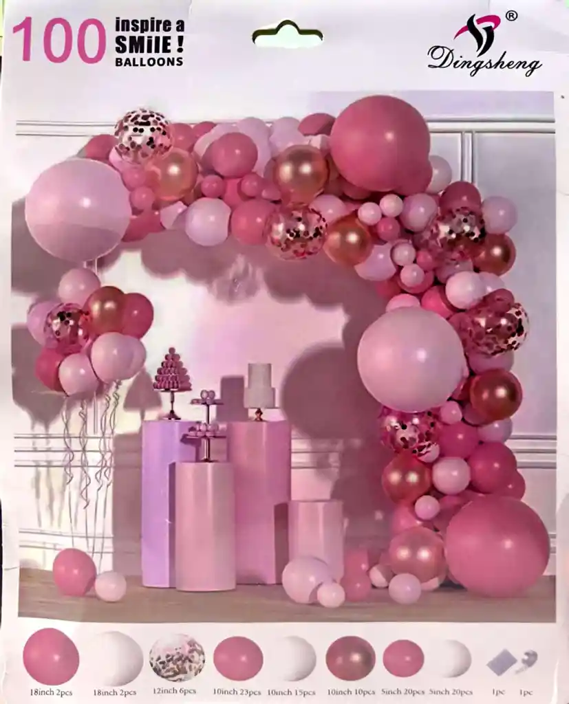 Set De Globos X100 Unidades