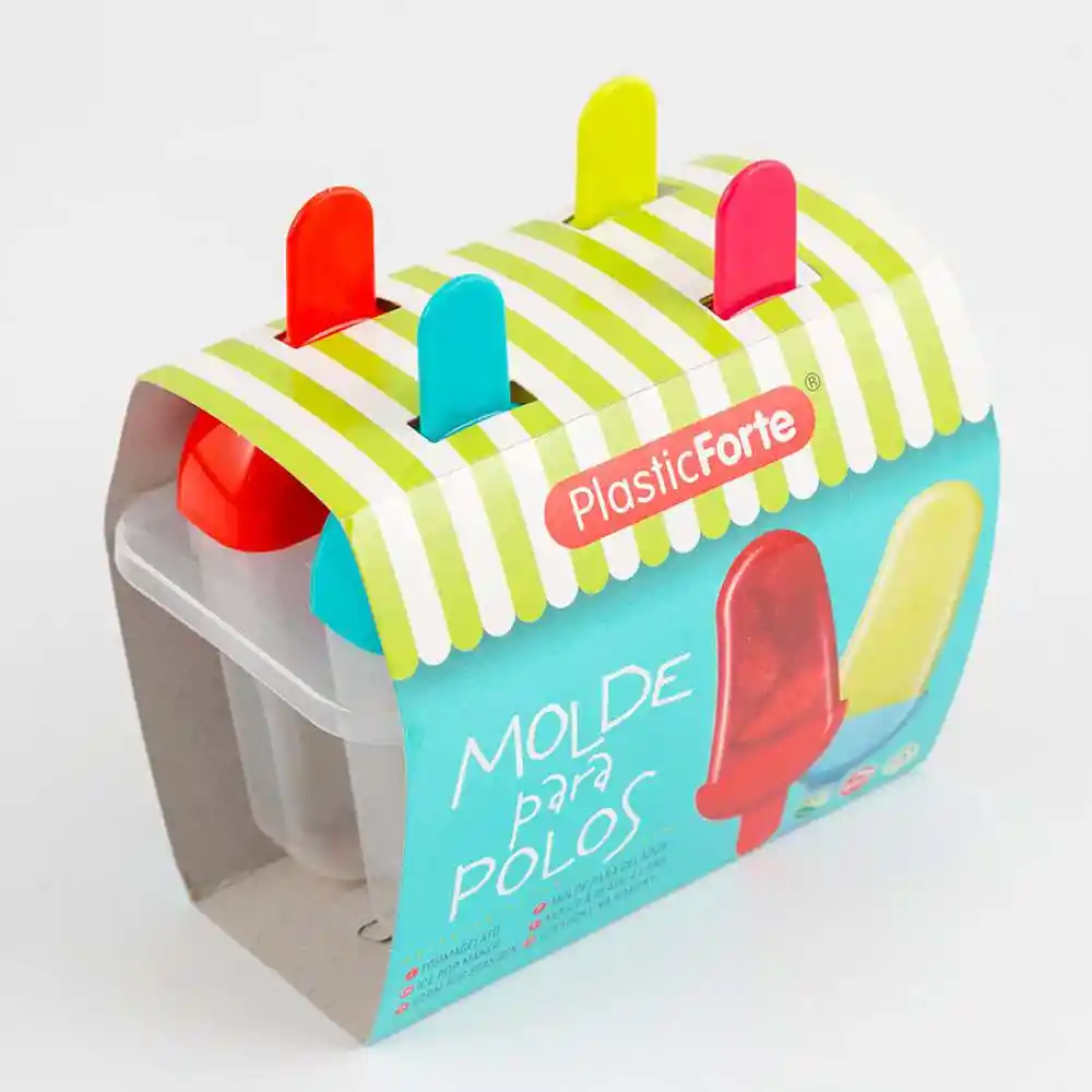 Molde Paletas Plasticforte 9x15cm Surtido